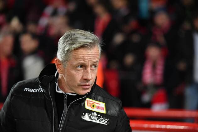 Jens Keller (Trainer Union), vor dem Spiel 1. FC Union Berlin - SV Darmstadt 98 2.Bundesliga 2017 2018, Saison 2017 2018, Fußball, Fussball, DFL, soccer, Herren, Deutschland, Germany, Berlin, 24.11.2017 Stadion Alte Foersterei