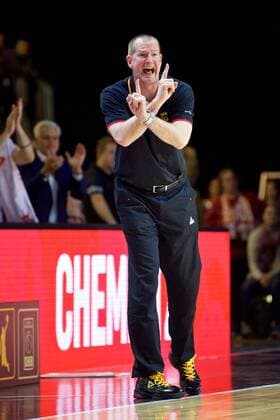 Basketball Chemnitz 24.11.2017 FIBA World Cup Qualifiers Europe WM Qualifikation Europa Deutschland (GER) - Georgien (GEO) Henrik Rödl (Deutschland, Bundestrainer) Roll Roedl