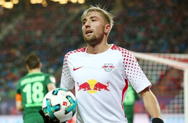 Kevin Kampl Aktion Oberkoerper Oberkörper Fußball Fussball erste 1.Bundesliga Saison 2017 2018 25.11.2017 RB Leipzig RBL vs. SV Werder Bremen