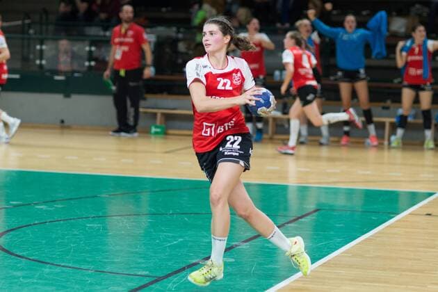 Julia Bauer (Nuertingen 22), im Spiel, Spreefuexxe Berlin vs TG Nuertingen, 25.11.2017 , Berlin Copyright: xUwexKoch xEibner-Pressefotox EP_ukh