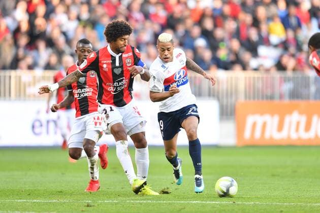 09 Mariano DIAZ (ol) - 31 DANTE (nice) FOOTBALL : Nice vs Lyon - Ligue 1 Conforama - 26 11 2017 FEP Panoramic 