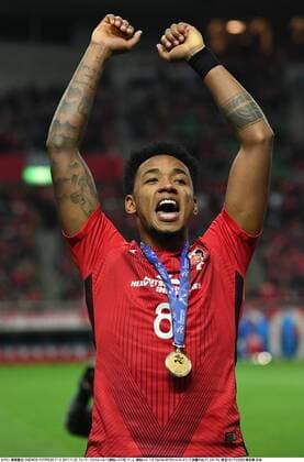 Rafael da Silva (Reds), NOVEMBER 25, 2017 - Football Soccer : Rafael da Silva of Urawa Reds celebrates after winning the AFC Champions League Final 2nd leg match between Urawa Red Diamonds 1-0 Al-Hilal at Saitama Stadium 2002 in Saitama, Japan. Noxthirdxpartyxsales  (mmcb009127)