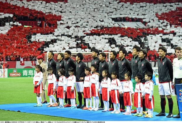 Urawa Reds team group Mannschaftsbild Totale line-up, NOVEMBER 25, 2017 - Football Soccer : AFC Champions League Final 2nd leg match between Urawa Red Diamonds 1-0 Al-Hilal at Saitama Stadium 2002 in Saitama, Japan. Noxthirdxpartyxsales  (mmcb009136)