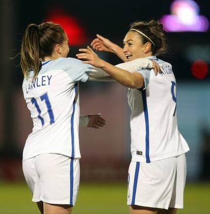 England Women v Kazakhstan Women 2019 FIFA Womens World Cup Qual Melissa Lawley of England celebrates scoring her sides 1st goal during the 2019 FIFA Women s World Cup Qualifying match at the Weston Homes Community Stadium, Colchester Content Not Available For UK Newspapers Copyright: xPaulxChestertonx FIL-11025-0006
