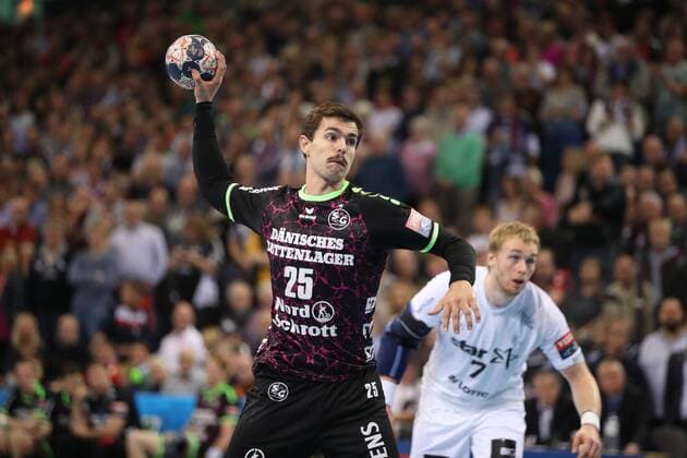 SG Flensburg-Handewitt - THW Kiel, EHF Champions League; Flensburg, 29.11.17 Flensburg, 29.11.17, Handball, VELUX EHF Champions League, Saison 2017 2018, Gruppenphase, SG Flensburg-Handewitt - THW Kiel : Rasmus Lauge Schmidt (SG Flensburg-Handewitt, 25)