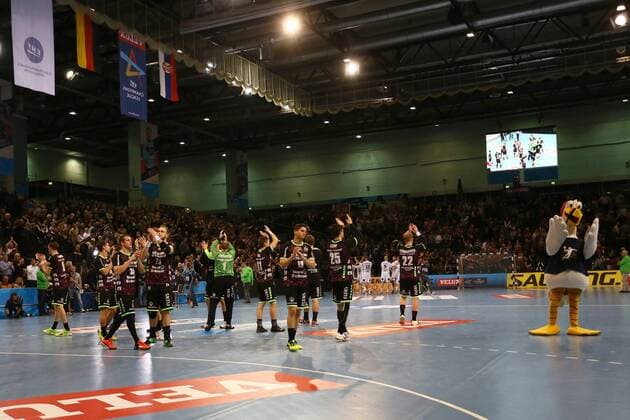 Handball Champions League Gruppe B 2017 2018 - SG Flensburg-Handewitt vs. THW Kiel Enttäuschte Flensburger in der Hölle Nord . Flens Arena Hamburg Foto: Frank Schoof