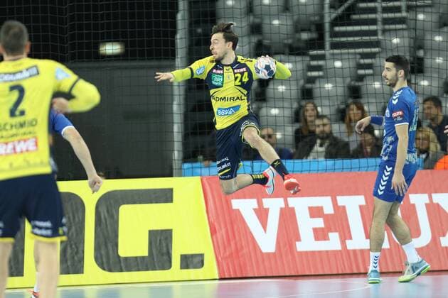 Zagreb, 29.11.2017. - Arena Zagreb hall, 2017 18 EHF Men s Champions League Group Phase. HC Prvo plinarsko drustvo (blue) - Rhein-Neckar Löwen (yellow) 30:26 GROETZKI Patrick (24) 