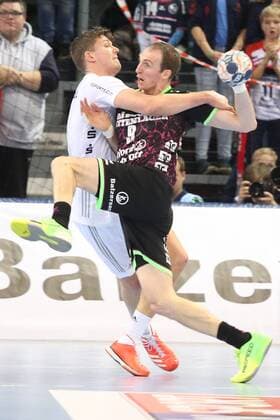 Lasse Svan Hansen (SG Flensburg-Handewitt, 11), Niclas Ekberg (THW Kiel, 18) Flensburg Schleswig-Holstein Deustchland Flens-Arena Copyright: xAgentur54Gradx xSpeedphotosx
