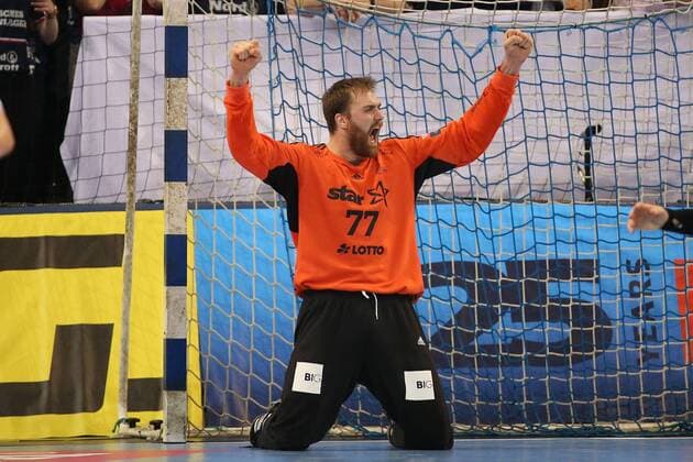Jubel Freude über gehaltenen Ball bei Andreas Wolff (THW Kiel, 77) Flensburg Schleswig-Holstein Deustchland Flens-Arena Copyright: xAgentur54Gradx xSpeedphotosx