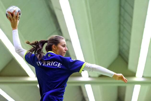 Handball, WM, Damen, Schweden Training 171130 Daniela Gustin under en träning med det svenska landslaget inför handbolls-VM den 30 november 2017 i Stuttgart. Copyright: CARLxSANDIN BB171130CS023