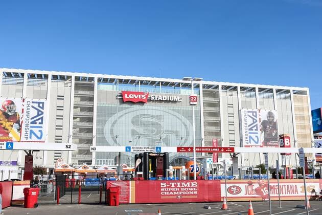 December 01, 2017: Exterior photo of Levi s Stadium prior to the start of the 2017 PAC-12 Football Championship game between the USC Trojans and the Stanford Cardinal. CSM. NCAA College League USA Football 2017: Pac-12 Championship Game-Stanford vs USC DEC 01 - ZUMAc04_ 20171201_zaf_c04_001 Copyright: xChristopherxTrimx