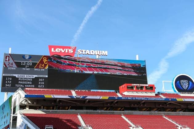 December 01, 2017: Interior photo of Levi s Stadium prior to the start of the 2017 PAC-12 Football Championship game between the USC Trojans and the Stanford Cardinal. CSM. NCAA College League USA Football 2017: Pac-12 Championship Game-Stanford vs USC DEC 01 - ZUMAc04_ 20171201_zaf_c04_003 Copyright: xChristopherxTrimx