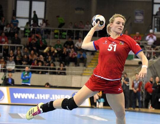 Tschechien vs. Argentinien Handball Frauen Weltmeisterschaft in Deutschland Saison 2017 2018 Bietigheim-Bissingen; EgeTrans Arena, 2.12.2017 JERÁBKOVÁ Markéta. Tschechien