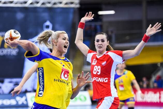Handball, WM Damen, Schweden - Polen 171202 Sveriges Ulrika Toft Hansen i matchen mellan Sverige och Polen under handbolls-VM den 2 december 2017 i Bietigheim Bissingen. Copyright: CARLxSANDIN BB171202CS017