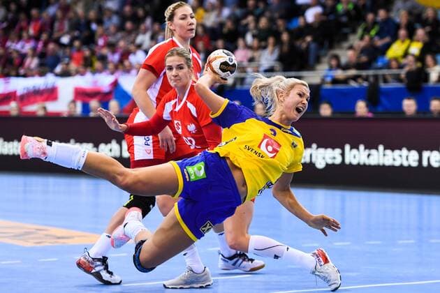 Handball, WM Damen, Schweden - Polen 171202 Sveriges Ulrika Toft Hansen i matchen mellan Sverige och Polen under handbolls-VM den 2 december 2017 i Bietigheim Bissingen. Copyright: CARLxSANDIN BB171202CS018
