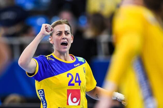 Handball, WM Damen, Schweden - Polen 171202 Sveriges Nathalie Hagman i matchen mellan Sverige och Polen under handbolls-VM den 2 december 2017 i Bietigheim Bissingen. Copyright: CARLxSANDIN BB171202CS026