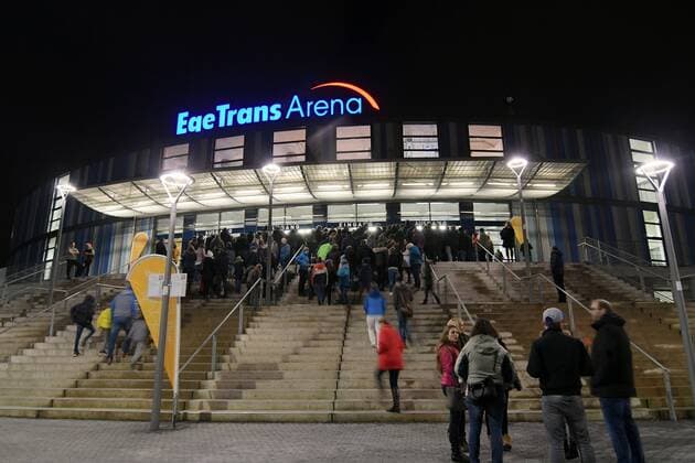 Schweden vs. Polen Handball Frauen Weltmeisterschaft in Deutschland Saison 2017 2018 Bietigheim-Bissingen; EgeTrans Arena, 2.12.2017 Die EgeTrans Arena am Abend