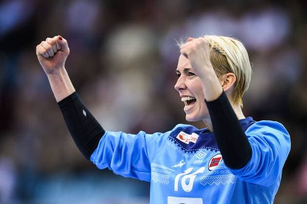 Handball, WM Damen, Norwegen - Ungarn 171202 Norges malvakt Katrine Lunde matchen mellan Norge och Ungern under handbolls-VM den 2 december 2017 i Bietigheim Bissingen. Copyright: CARLxSANDIN BB171202CS090