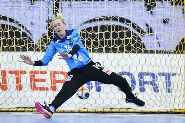Handball, WM Damen, Norwegen - Ungarn 171202 Norges malvakt Katrine Lunde i matchen mellan Norge och Ungern under handbolls-VM den 2 december 2017 i Bietigheim Bissingen. Copyright: CARLxSANDIN BB171202CS093