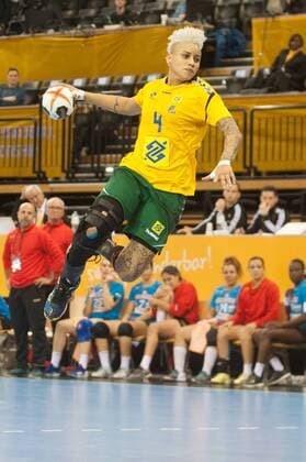 GER, IHF WM 2017, Tunesien (TUN) vs Brasilien (BRA) 03.12.2017, EWE Arena, Oldenburg, Germany, 23.IHF World Championship WM Weltmeisterschaft 2017 Women, first round, Group C, Tunesien vs Brasilien, im Bild Samira ROCHA (Brasilien 4 )