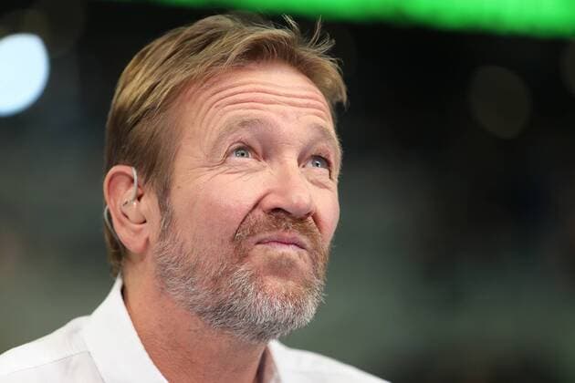 Martin Schwalb (Experte, Sky TV, Fernsehen), enttäuscht schauend, Enttäuschung, Frustration, disappointed, pessimistisch, Einzelbild, Aktion, Action, Porträt, Portrait, Handball, DKB Bundesliga, Rhein-Neckar Löwen - HC Erlangen,