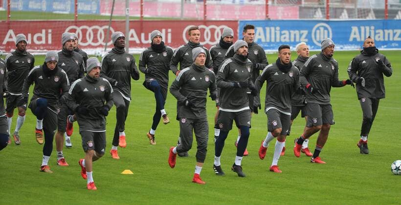 201712004, 1.CL, FC Bayern Abschlusstraining, Säbenerstrasse Muenchen, Fussball, im Bild: Abschlusstraining vor dem Spiel vs PSG