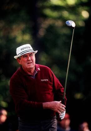 Charles Coody Golf Masters in Augusta USA am 08.04.1998.Aktion , Augusta USA