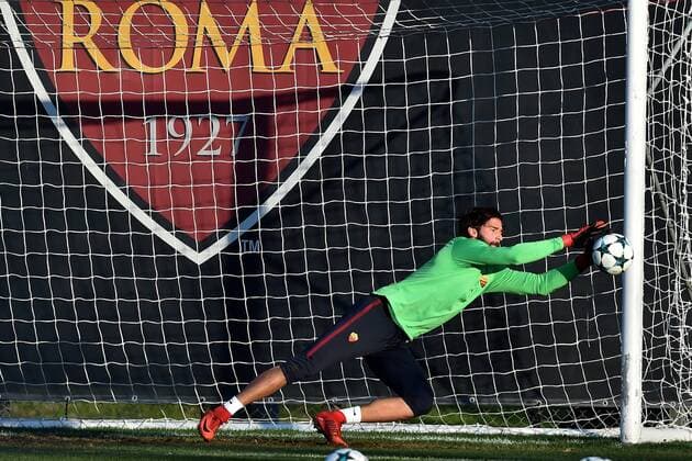 Alisson Becker Roma 04-12-2017 Centro Sportivo Trigoria AS Roma Champions League training 2017 2018 Foto Andrea Staccioli Insidefoto andreaxstaccioli