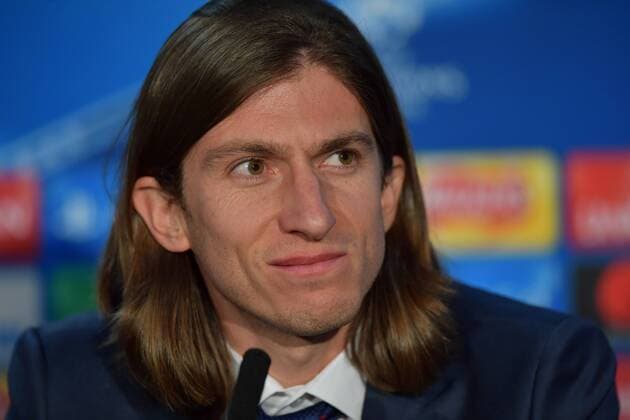 Atletico Madrid press conference PK Pressekonferenz Filipe Luis during the Atletico Madrid Press Conference at Stamford Bridge, London Content Not Available For UK Newspapers Copyright: xSimonxDaelx FIL-11047-0007