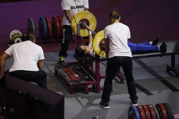 Thai Withieera Jaitong competes in the Paralympic Weightlifting Championships in Mexico City, Mexico, 04 November 2017. Paralympic Weightlifting Championships in Mexico City !ACHTUNG: NUR REDAKTIONELLE NUTZUNG!  Copyright: xSashenkaxGutierrezx MEX020 20171204-636480209257978206