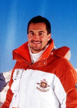 Georg Hackl Rodeln. Olympia 2002 in Salt Lake City. Portrait , Neuss Deutschland *** Georg Hackl Tobogganing Olympia 2002 in Salt Lake City Portrait Neuss Germany