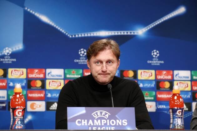 RB Leipzig - PK Champions League Leipzig, 05.12.2017, Red Bull Arena, Fussball, UEFA Champions League, Gruppe G, 6.Spieltag, Pressekonferenz am Vortag der Partie RB Leipzig vs. Besiktas Istanbul , Im Bild: Trainer Ralph Hasenhüttl Hasenhuettl (RB Leipzig) ,
