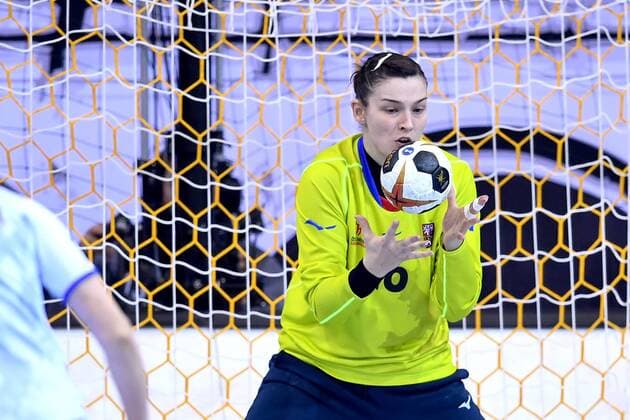 Handball, WM Damen, Schweden - Tschechien 171205 Tjeckiens Lucie Satrapova under matchen mellan Sverige och Tjeckien under handbolls-VM den 5 december 2017 i Bietigheim Bissingen. Copyright: CARLxSANDIN BB171205CS009