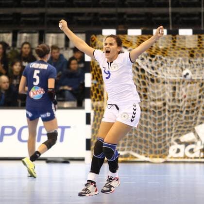 Marizza Alejandra Faria Servin (Paraguay) jubelt Frankreich vs Paraguay --- Handball --- Frauen-Weltmeisterschaft --- 05.12.2017 Trier Copyright: xWeissx Eibner-Pressefotox EP_rws