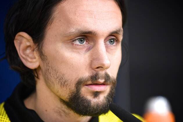 Borussia Dortmund Presser Never Suboti? of Borussia Dortmund during a press conference PK Pressekonferenz at the Estadio Santiago Bernabeu, Madrid Content Not Available For UK Newspapers Copyright: xKristianxKanex FIL-11055-0002