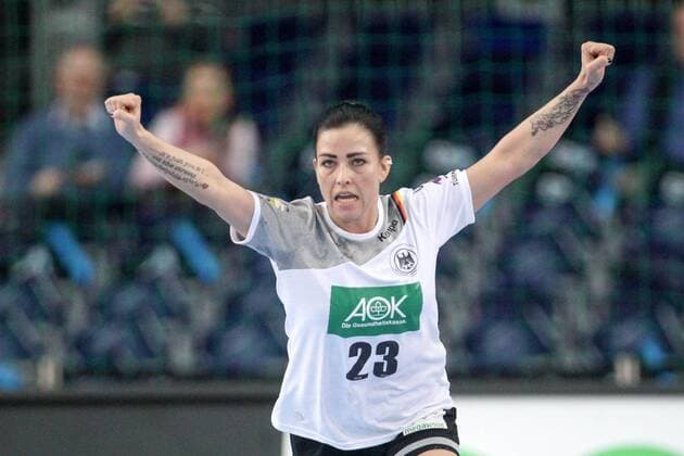 Deutschland - Serbien Handball Frauen WM Leipzig, 05.12.2017, Arena Leipzig, Weltmeisterschaft 2017, Handball Frauen Vorrunde Gruppe D. , Deutschland ( GER) vs Serbien ( SRB) 22:22 (9:11) , Im Bild: Svenja Huber (23, Deutschland) ,