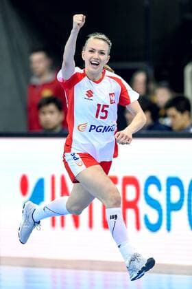 Handball, WM Damen, Norwegen - Polen 171205 Norge jublar under matchen mellan Norge och Polen under handbolls-VM den 5 december 2017 i Bietigheim Bissingen. Copyright: CARLxSANDIN BB171205CS081