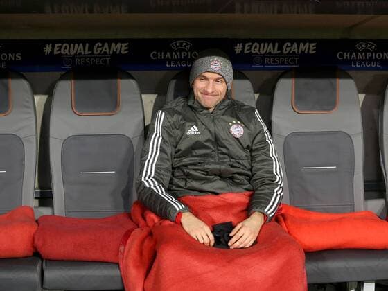 Thomas Mueller (FC Bayern Muenchen 25) auf der Bank, FC Bayern Muenchen vs Paris Saint-Germain, Champions League, Fussball, 05.12.2017, Muenchen Copyright: xLanger Eibner-Pressefotox EP_HLR