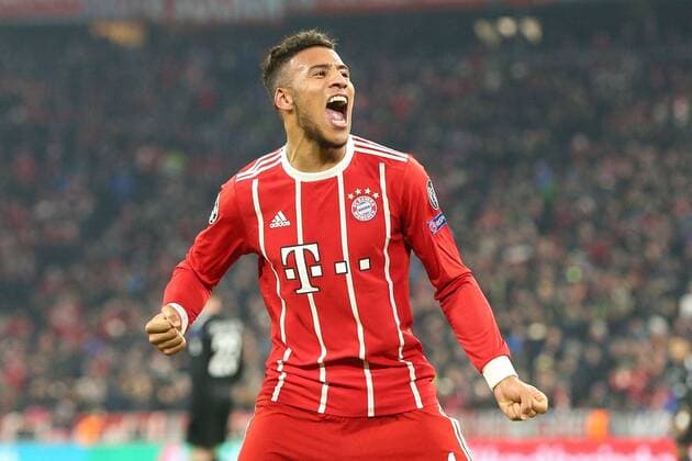 Torjubel von Corentin Tolisso 24 (FC Bayern Muenchen) zum 3:1, FC Bayern Muenchen vs. Paris Saint-Germain, Fussball, Vorrunde, Champions League, 05.12.2017 Muenchen Bayern Deutschland