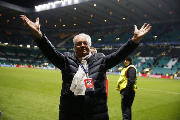 GLASGOW,SCOTLAND - DECEMBER 05 : Roger Vanden Stock president of RSC Anderlecht during the Champions League Group B match between Celtic FC and Rsc Anderlecht on December 05, 2017 in Glasgow, Scotland, 5 12 2017 FOOTBALL : Celtic Glasgow vs Anderlecht - Ligue Des Champions - 05 12 2017 PhotoNews Panoramic  775030976