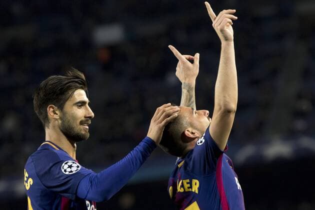 December 5, 2017 - Barcelona, Catalonia, Spain - Paco Alcacer during the UEFA Champions League match between FC Barcelona Barca and Sporting CP Lisboa at the Camp Nou Stadium in Barcelona, Catalonia, Spain on December 5,2017 FC Barcelona v Sporting CP - UEFA Champions League  - ZUMAn230 20171205_zaa_n230_491 Copyright: xMiquelxLlopx