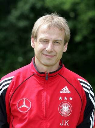 Juergen Klinsi Klinsmann Fussball Deutsche Nationalmannschaft am 01.06.2005 in Frankfurt. Portrait lachend , Frankfurt Deutschland
