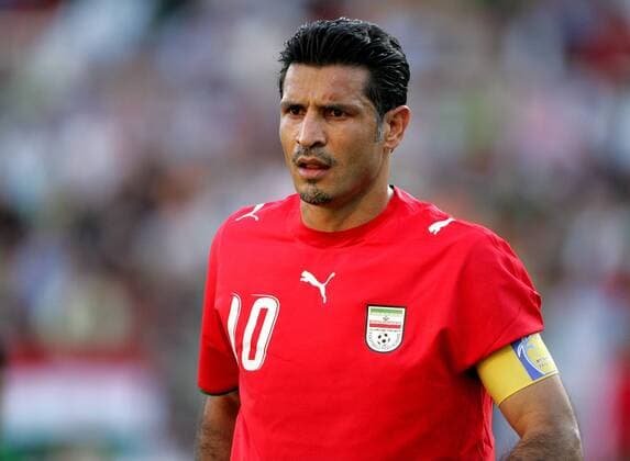 Ali Daei - Captain der Iran Mannschaft , Nürnberg Deutschland *** Ali DAEI Captain of the Iran team Nuremberg Germany
