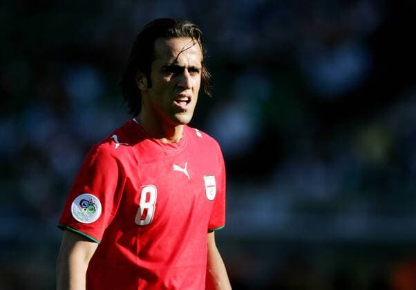 Ali Karimi - Iran - aufgenommen beim Spiel Mexiko - Iran am 11. Juni 2006 in Nürnberg , Nürnberg Deutschland