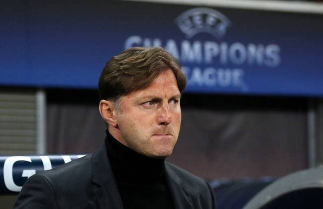 Trainer Ralph Hasenhüttl Portrait Porträt Portraet Einzelbild close up Fußball Fussball UEFA CL Championsleague Herren Saison 2017 2018 06.12.2017 RB Leipzig RBL vs. Besiktas Istanbul