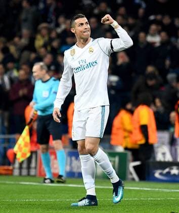06.12.2017, xfux, Fussball Champions League, Real Madrid - Borussia Dortmund, emspor, v.l. Cristiano Ronaldo (Real Madrid) Torjubel, Goal celebration, celebrate the goal zum 2:0 Madrid