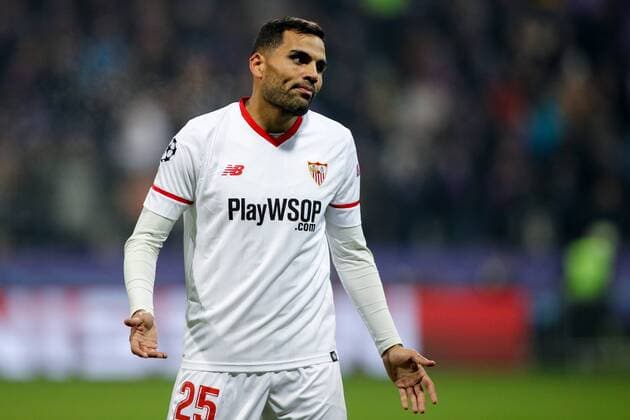 SOCCER - CL, Maribor vs Sevilla MARIBOR,SLOVENIA,05.DEC.17 - SOCCER - UEFA Champions League, group stage, NK Maribor vs FC Sevilla. Image shows Gabriel Mercado (Sevilla). GEPAxpictures xMaticxKlansek