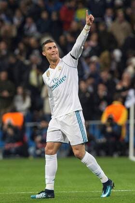 Real Madrid s Cristiano Ronaldo jubilates a goal during the UEFA Champions League 6th round groups phase match between Real Madrid and Borja Mayoral at the Santiago Berbabeu stadium in Madrid, Spain, 06 December 2017. Real Madrid vs. Borussia Dortmund !ACHTUNG: NUR REDAKTIONELLE NUTZUNG!  Copyright: xRodrigoxJimenezx MAD049 20171206-636481949668906923