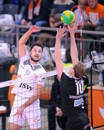 Volleyball, CL, Jastrzebski Wegiel - Berlin Recycling Volleys 2017.12.06 Jastrzebie Siatkowka Mezczyzn Liga Mistrzow Sezon 2017 2018 Jastrzebski Wegiel - Berlin Recycling Volleys N z Jonson De Rocco Foto Lukasz Sobala Press Focus 2017.12.06 Jastrzebie Volleyball Mens CEV Volleyball Champions League Season 2017 2018 Jastrzebski Wegiel - Berlin Recycling Volleys Jonson De Rocco Credit: Lukasz Sobala Press Focus NEWSPIX.PL --- Newspix.pl  20171206PF_LS127