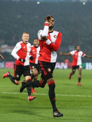 Jeremiah St. Juste of Feyenoord during the UEFA Champions League group F match between Feyenoord Rotterdam and SSC Napoli at the Kuip on December 06, 2017 in Rotterdam, The Netherlands UEFA Champions League 2017 2018 xVIxVIxImagesx xTomxBodexMultimediaxIVx 9503083